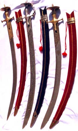 3 Sets of Engraved Swords