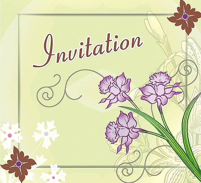Royal Green Invitation Card