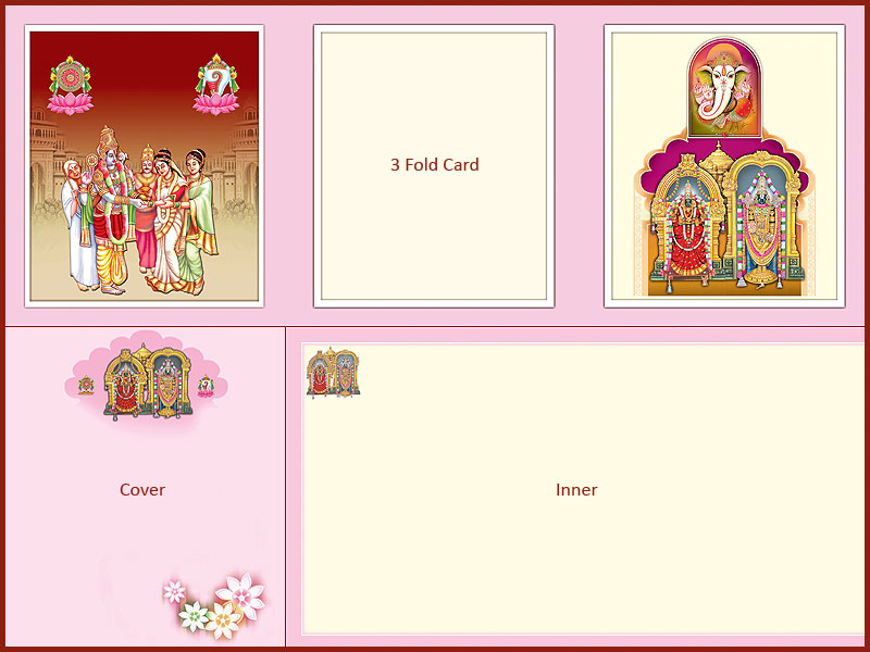 Royal Thirupathi Wedding Card