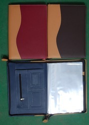 Faux Leather Conference Folders