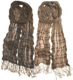 Cotton Stripe Scarf