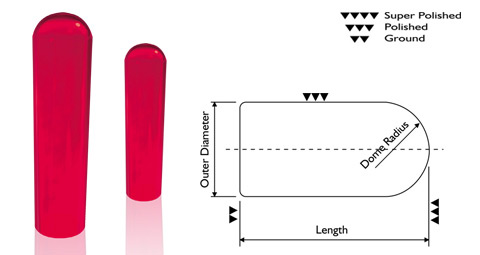 Rod With Domed End- Industrial Jewels