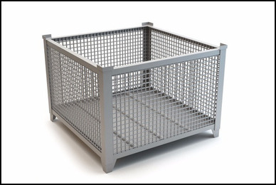 Wire mesh trolley