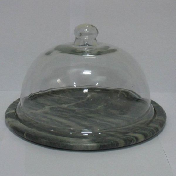 Black Marble Cheese Dome