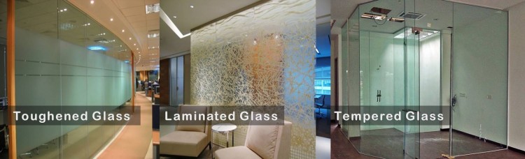 Toughened glass doors