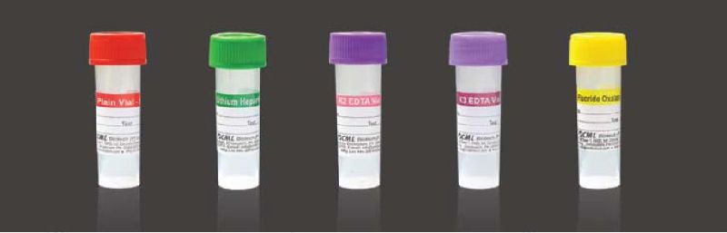Blood Collection Vials With Screw Cap, for Liquid Medicine