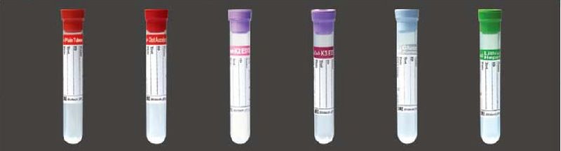 Non Vacuum Blood Collection Tube With Rubber Cap