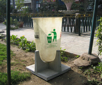 concrete dustbins