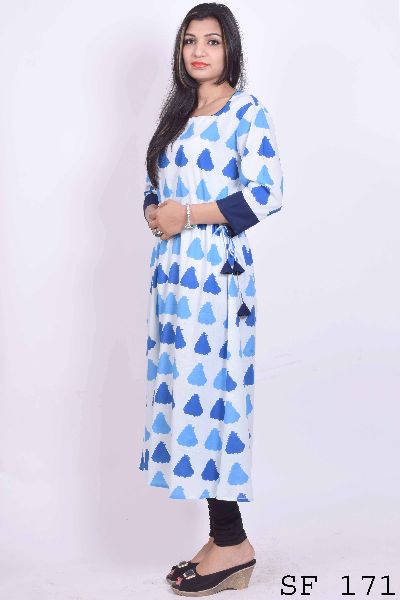 Daboo/Bagru tunic/middi dress with waist dori