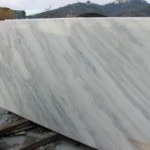Plain white marble