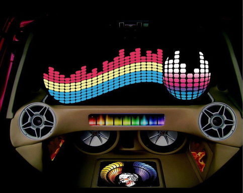 CAR MUSIC SOUND WITH LED LIGHT