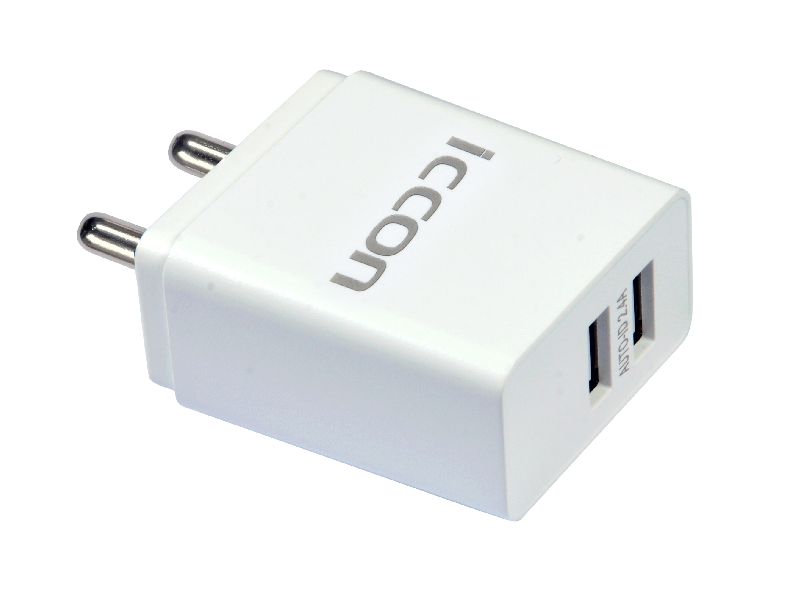 MOBILE CHARGER 2.4A WHITE (WITH C TYPE CABLE)