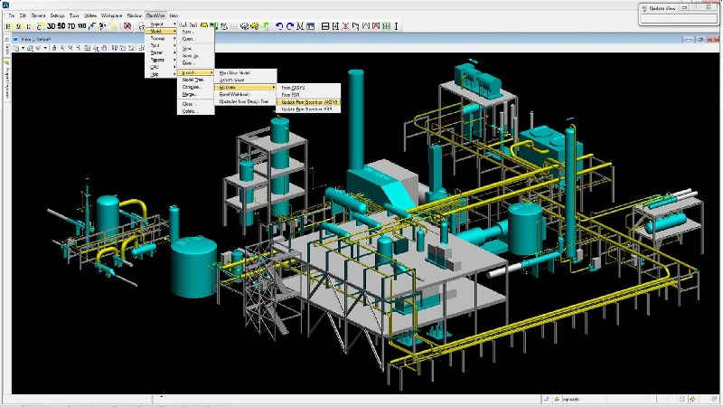 Interoperable 2D and 3D Plant Design Software (OpenPLANT)