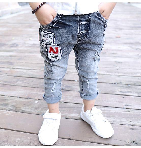 Baby Boy Year Old Jean Trousers Infant Pants Denim And Toddler Distress ...