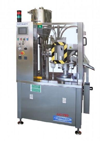 Semi automatic tube filling and closing machine