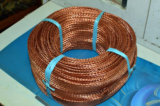 INDICO Braided Copper Wire, for Electric Conductor, Conductor Type : Solid