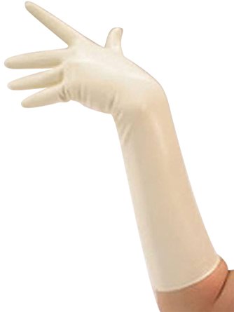 Elbow latex gloves