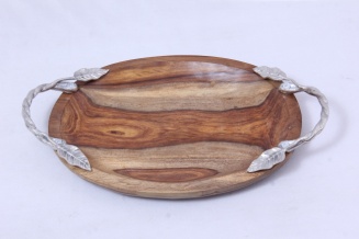 Plain wooden serving tray, Size : 16x8inch, 18x10Inch