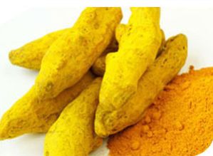 TURMERIC POWDER AND FINGER