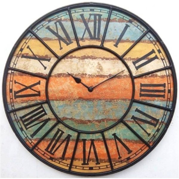 Wood ROMAN WALL CLOCK, Overall Dimension : 12x12