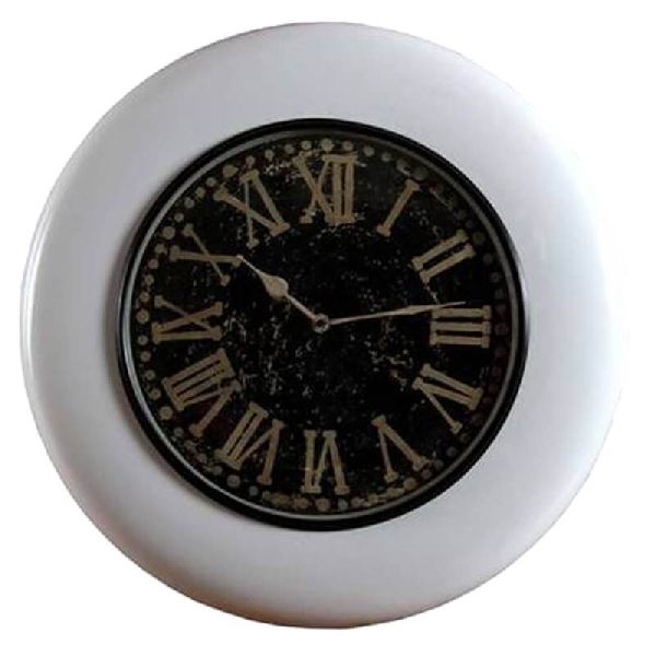 TAGARI WHITE WASH FINISH WALL CLOCK