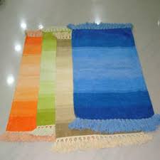 Cotton chenille rugs