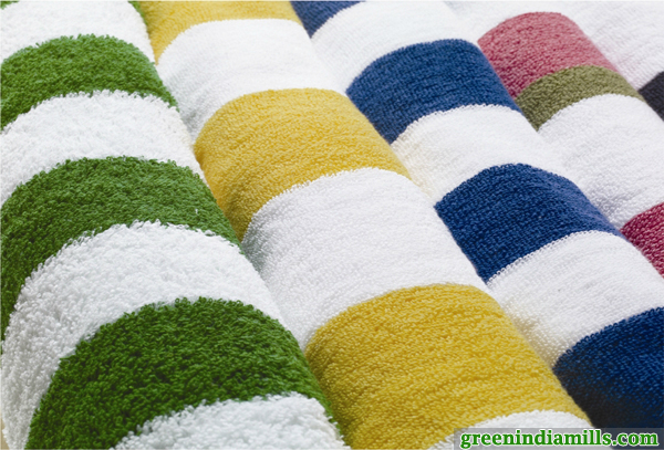100% Cotton Ring Spun Yarn Pool Towels