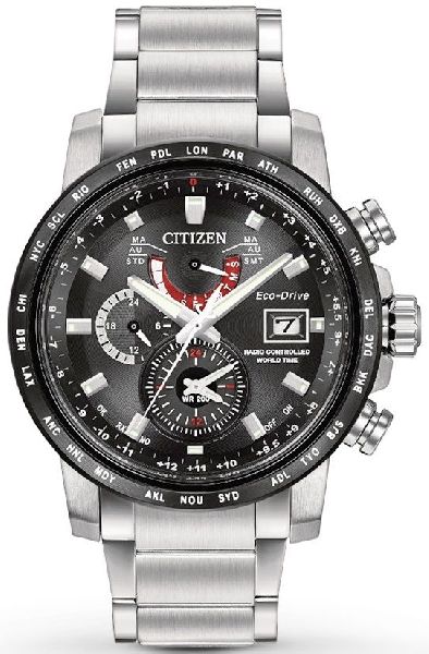 Citizen Eco-Drive World Time A-T Mens Watch AT9071-58E