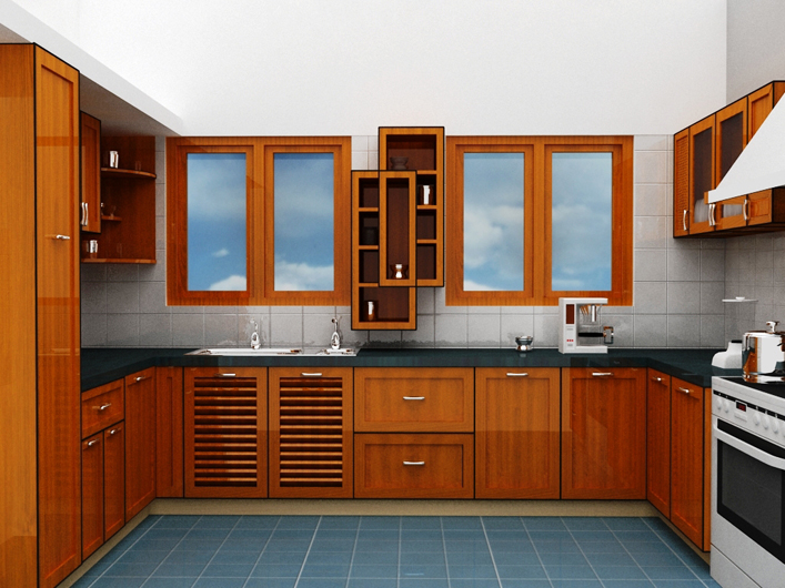 solid wood modular kitchen by Lispo Total Kitchen Solution, solid wood