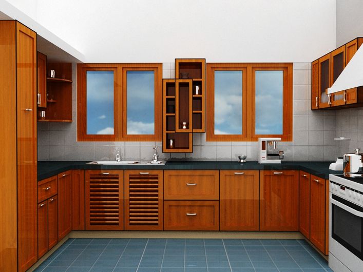 Solid Wood Modular Kitchen Manufacturer In Haryana India By