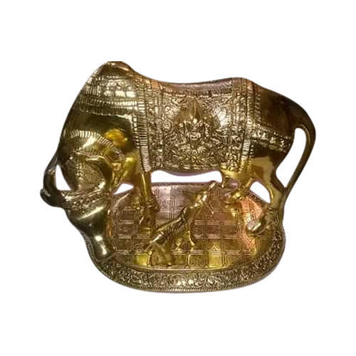 Gold Plated Cow Sculpture