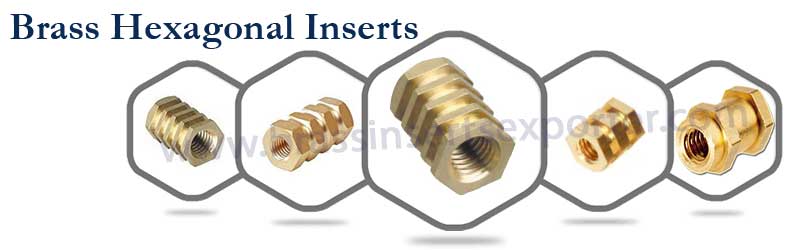 Brass Hexagonal Inserts