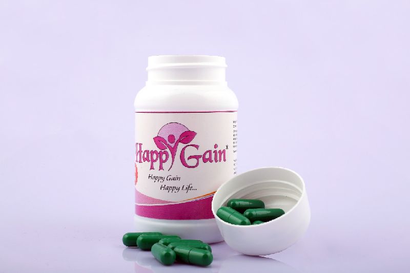 Happy Gain (Natural and Herbal) Weight Gain Capsules