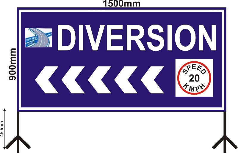 Diversion Sign Boards Buy diversion sign boards in Mohali Punjab India