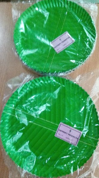 Circular KP140 180 GSM Disposable paper plates, for Utility Dishes, Size : Multisizes