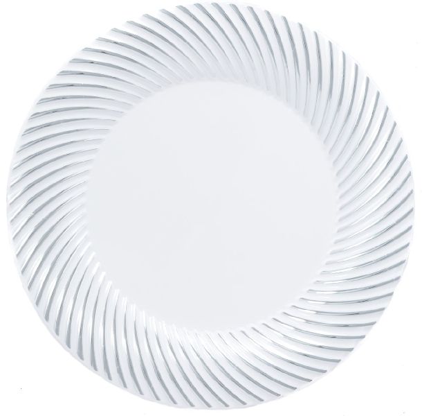 white back disposable paper plates