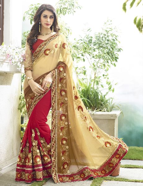 Net etc Party Wear Sarees