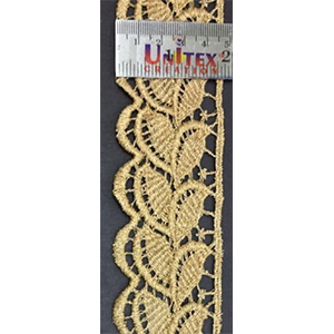 1034 Chiku Zari Laces, Color : Golden