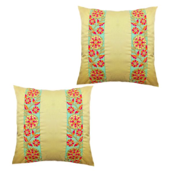 E'lan draperies PolySilk Silk Cushion Covers, for Decorative, Size : 16x16
