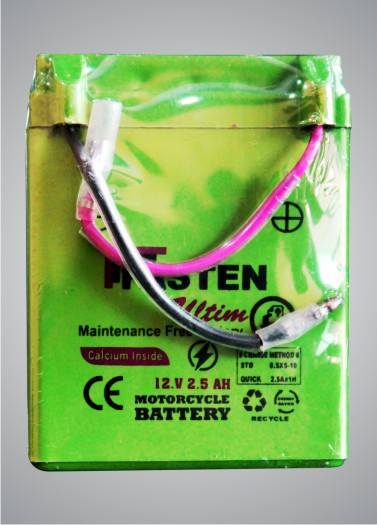 12 V 2.5 AH Motorcycle Battery