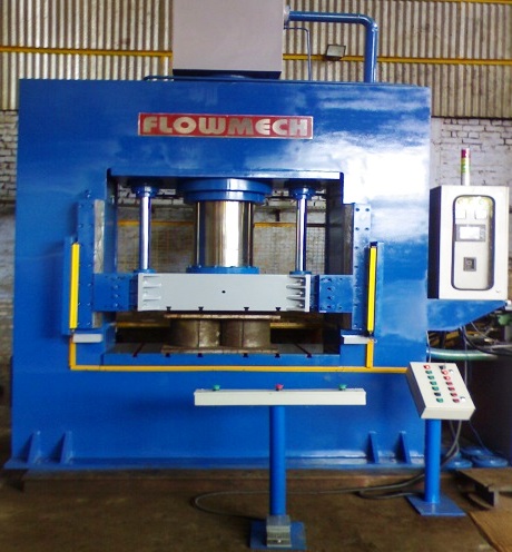 Hydraulic compression molding press