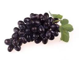 Fresh Black Grapes With Seeds