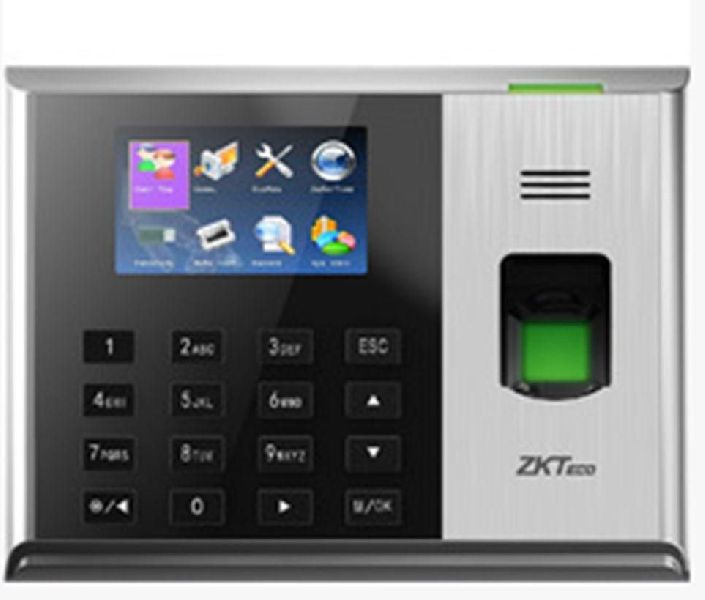 ZKTEco Biometric Attendance Machine, Color : Black