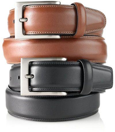 Leather Mens Belts, Buckle Material : Stainless Steel