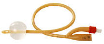 Natural Rubber Foleys Catheter, Color : Yellow