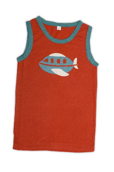 Boy'S Tank Top with Contrast Piping