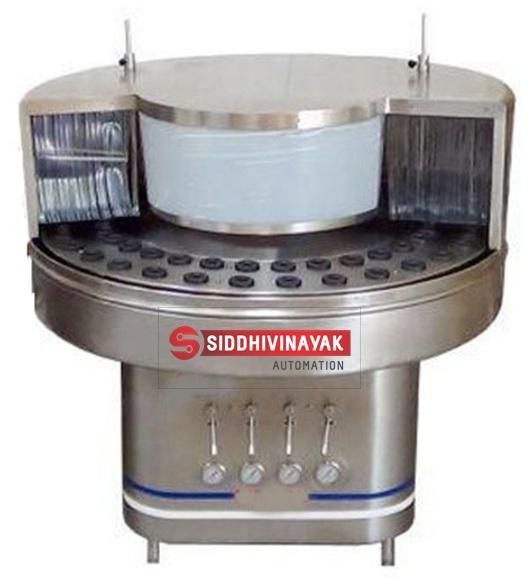 Semi Automatic Rotary Bottle Cleaning Machine