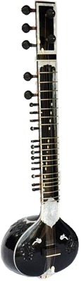 Wood Shahid Parvez Style Sitar, Color : Black