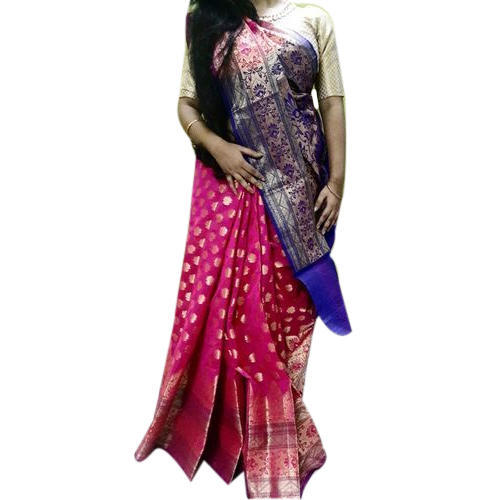 Blue And Pink Opara Silk Sarees Buy Blue Pink Opara Silk Sarees For Best Price At Inr 2 K Piece Approx