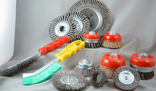 Industrial Wire Brush, for Polishing, Surface Preparation, Deburring, Finishing, Grinding